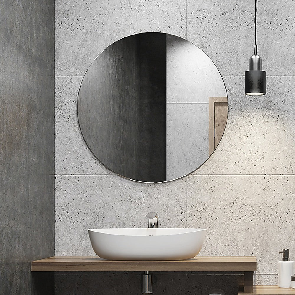 80cm Round Wall Mirror Bathroom Makeup Mirror by