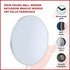 60cm Round Wall Mirror Bathroom Makeup Mirror by Della Francesca