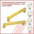 15x Brushed Brass Drawer Pulls Kitchen Cabinet Handles - Gold Finish 128mm