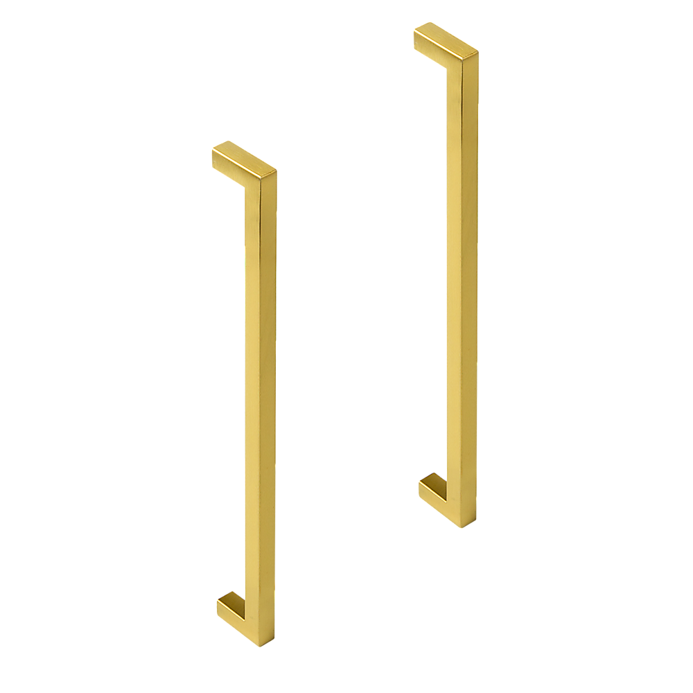 15x Brushed Brass Drawer Pulls Kitchen Cabinet Handles - Gold Finish 256mm