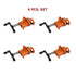 3/4" Wood Gluing Pipe Clamp Set (4 Pack) Heavy Duty PRO Woodworking Cast Iron