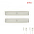 2 x 46 LED Stick-on Wireless Under Cabinet Light Rechargeable Motion Sensor Closet Lamp