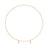 3M Gold Wedding Hoop Round Circle Arch Backdrop Flower Display Stand Frame Background