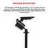 Solar LED Spotlight - Solar-powered motion-activated LED security light