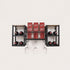 Wall Mounted Wine Rack 3 Stem Glass Holder Storage Organiser