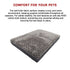 110x85cm Orthopedic Pet Dog Bed Mattress Therapeutic Joint Pain Comfort