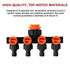 4 Way Hose Connector Tap Irrigation Garden Kit