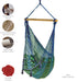 Extra Large Outdoor Cotton Mexican Hammock Chair in Caribe Colour