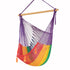 Mayan Legacy Extra Large Outdoor Cotton Mexican Hammock Chair in Rainbow Colour