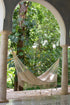 Outdoor undercover cotton  hammock with hand crocheted tassels Queen Size Marble Colour