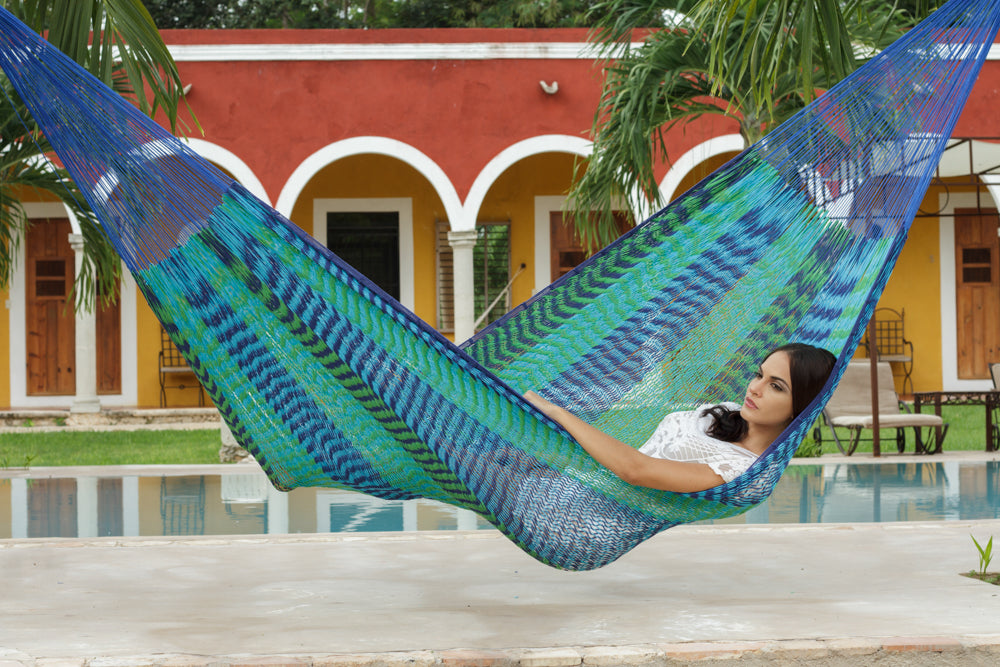 Outdoor undercover cotton  hammock King size Caribe