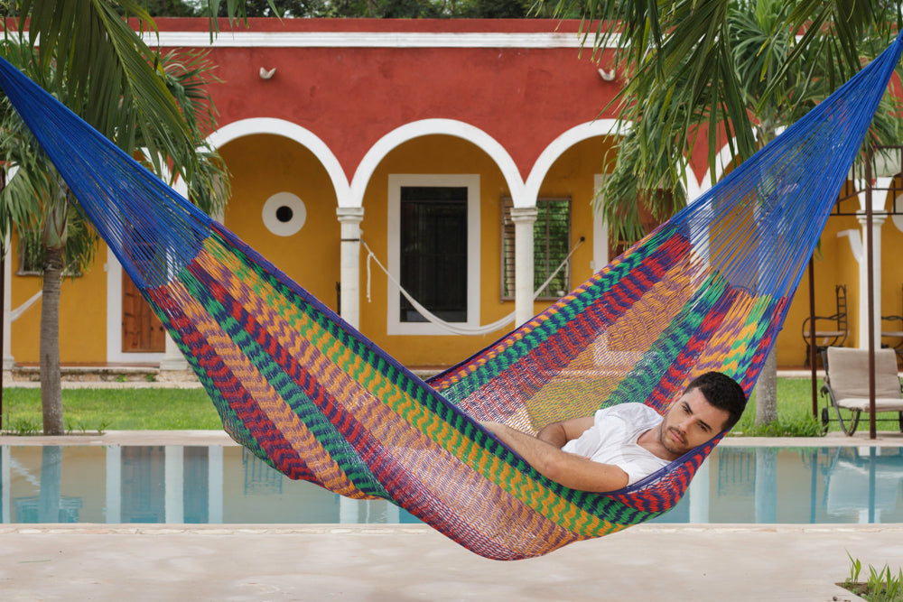 Outdoor undercover cotton  hammock King size Mexicana
