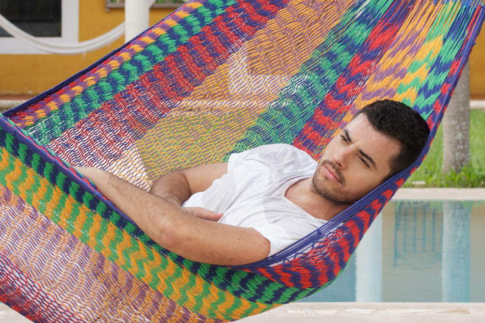 Outdoor undercover cotton  hammock King size Mexicana