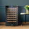 51 Bottle Wine Cooler Compressor Fridge 128L UV Glass Door Black