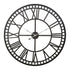 80cm Wall Clock Large Roman Numerals Metal Black