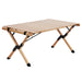 Gardeon Outdoor Furniture Wooden Egg Roll Picnic Table Camping Desk 90CM