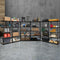 5 Tier Heavy Duty Steel Storage Shelf Rack Garage Adjustable Shelving Unit Black