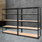 Heavy Duty 4 Tier Storage Rack 200kg Per Shelf Steel Garage Shelving Black