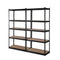 2x1.8M Garage Shelving Warehouse Rack Pallet Racking Storage Shelve Black