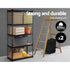 2x1.8M Garage Shelving Warehouse Rack Pallet Racking Storage Shelve Black