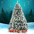 Jingle Jollys Christmas Tree 2.4M Xmas Tree Decorations Snow Flocked 1500 Tips