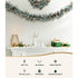 Jingle Jollys 2.7m Christmas Garland with LED Lights Snowy Decoration Xmas Party