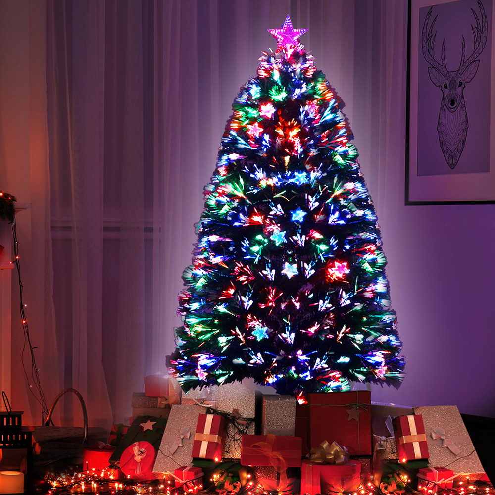 1.5m Christmas Tree Optic Fibre LED Xmas tree Multi Colour