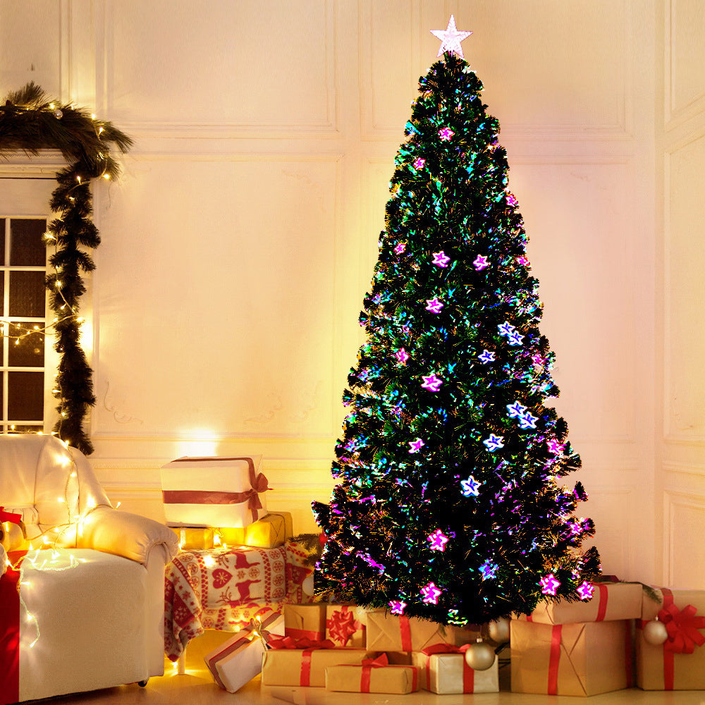 2.1m Christmas Tree Optic Fibre LED Xmas tree Multi Colour