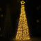 3.6M Solar LED Christmas Tree 400 Warm White Lights with Star Topper