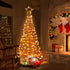 2.1M Christmas Tree LED Solar Warm Jingle Jollys