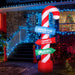 Christmas Inflatable Candy Pole 2.4M Illuminated Decorations