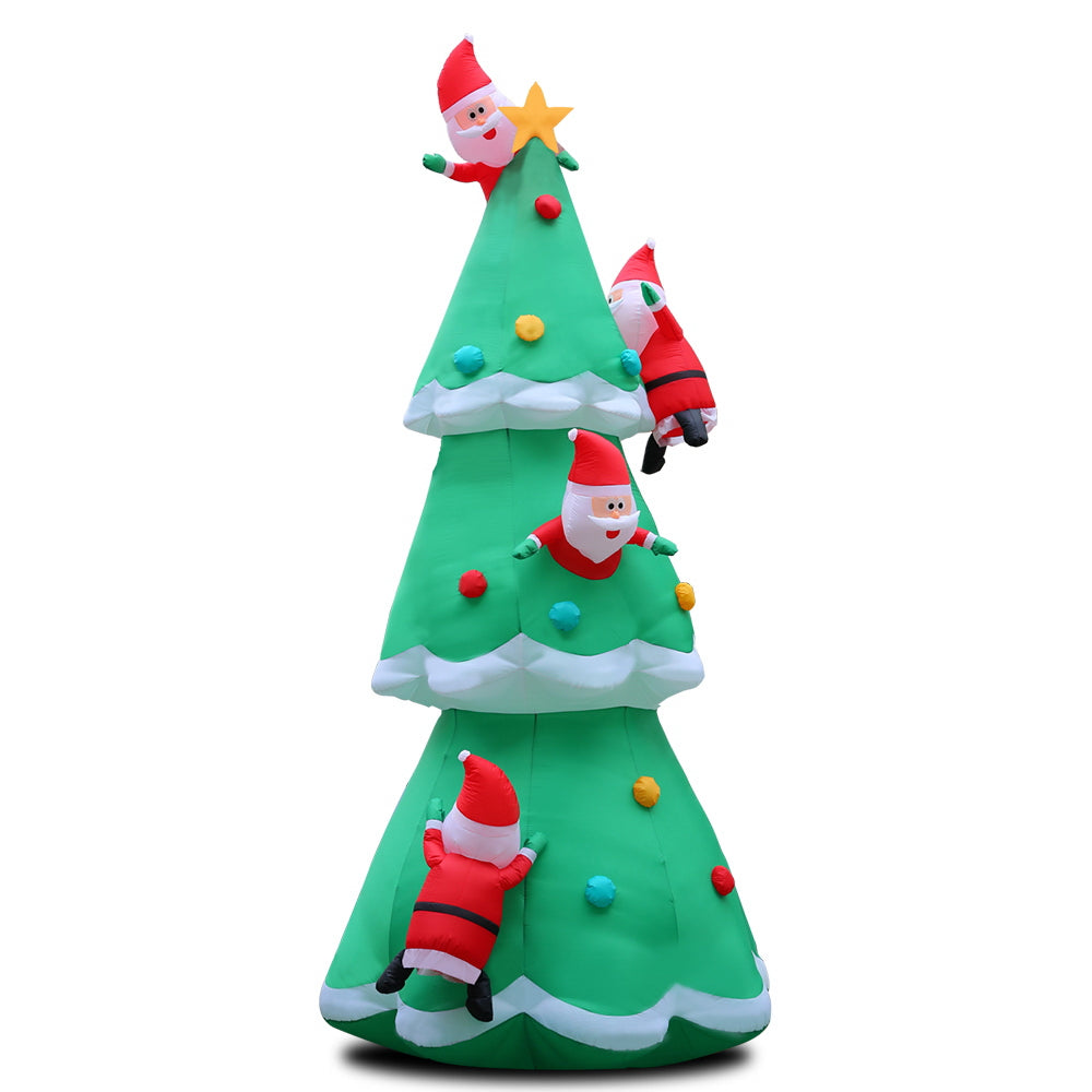 Christmas Inflatable Santa Tree 5M Illuminated Decorations