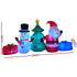 Jingle Jollys Christmas Inflatable Tree Snowman 2.7M Illuminated Decorations