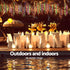 12.5M Christmas Lights Solar Icicle String Light Multi Colour Jingle Jollys