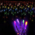 12.5M Christmas Lights Solar Icicle String Light Multi Colour Jingle Jollys
