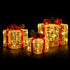 3 PCS Christmas Lights Gift Box Set Set 48 LED Decorations Jingle Jollys