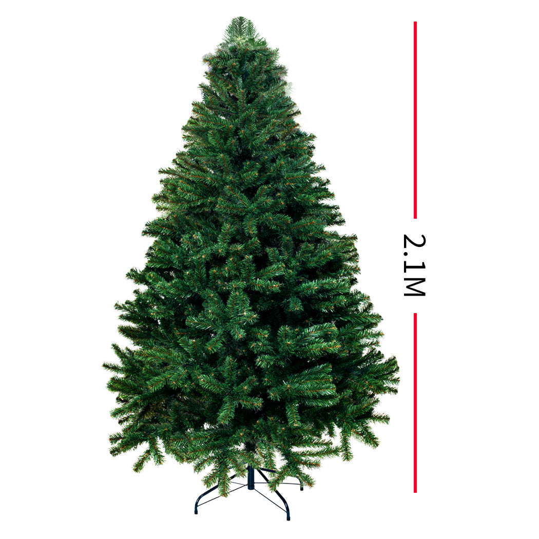 Christmas Tree 2.1M 7Ft Xmas Home Garden Decor Warm LED Lights