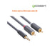 UGREEN 3.5mm male to 2RCA male cable 2M 10510