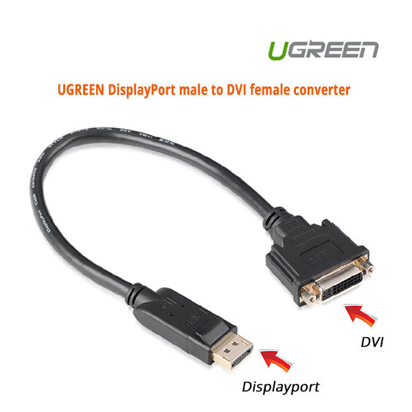 UGREEN DisplayPort male to DVI female converter 20405