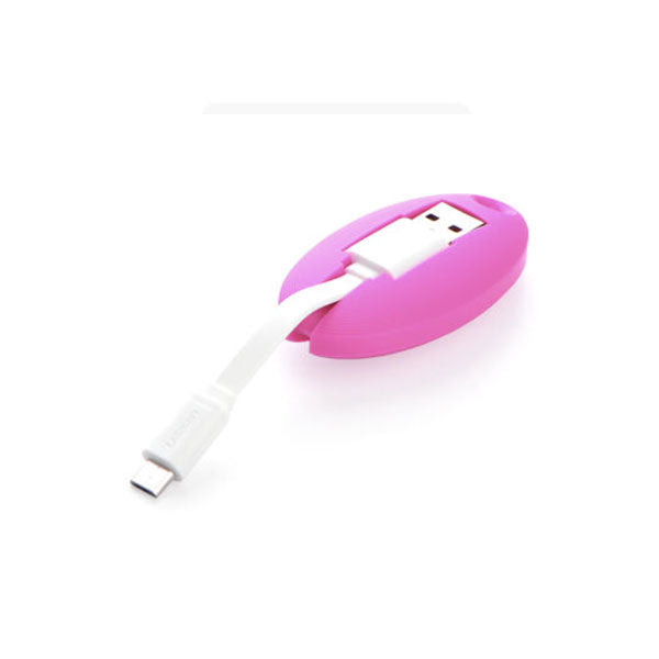 UGREEN USB to Micro USB Key Chain Cable - Pink 30310