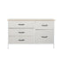 Storage Cabinet Tower Chest of Drawers Dresser Tallboy 5 Drawer Beige