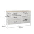 Storage Cabinet Tower Chest of Drawers Dresser Tallboy 5 Drawer Beige