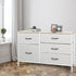 Storage Cabinet Tower Chest of Drawers Dresser Tallboy 5 Drawer Beige