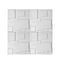 12Pcs 3D PVC Wall Panels EcoFriendly Paintable Home Background Decor 50x50cm