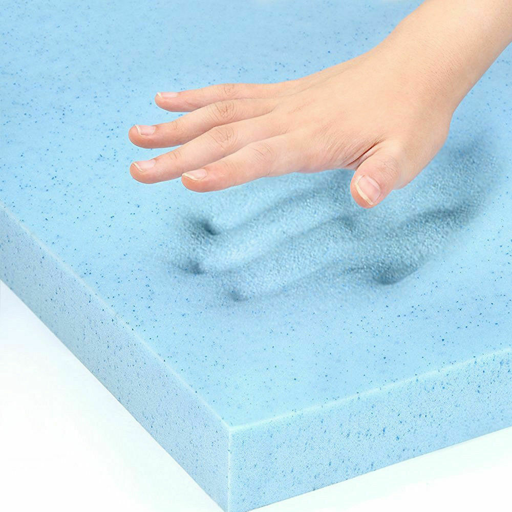 5cm Thickness Cool Gel Memory Foam Mattress Topper Bamboo Fabric Queen