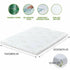 5cm Thickness Cool Gel Memory Foam Mattress Topper Bamboo Fabric Queen