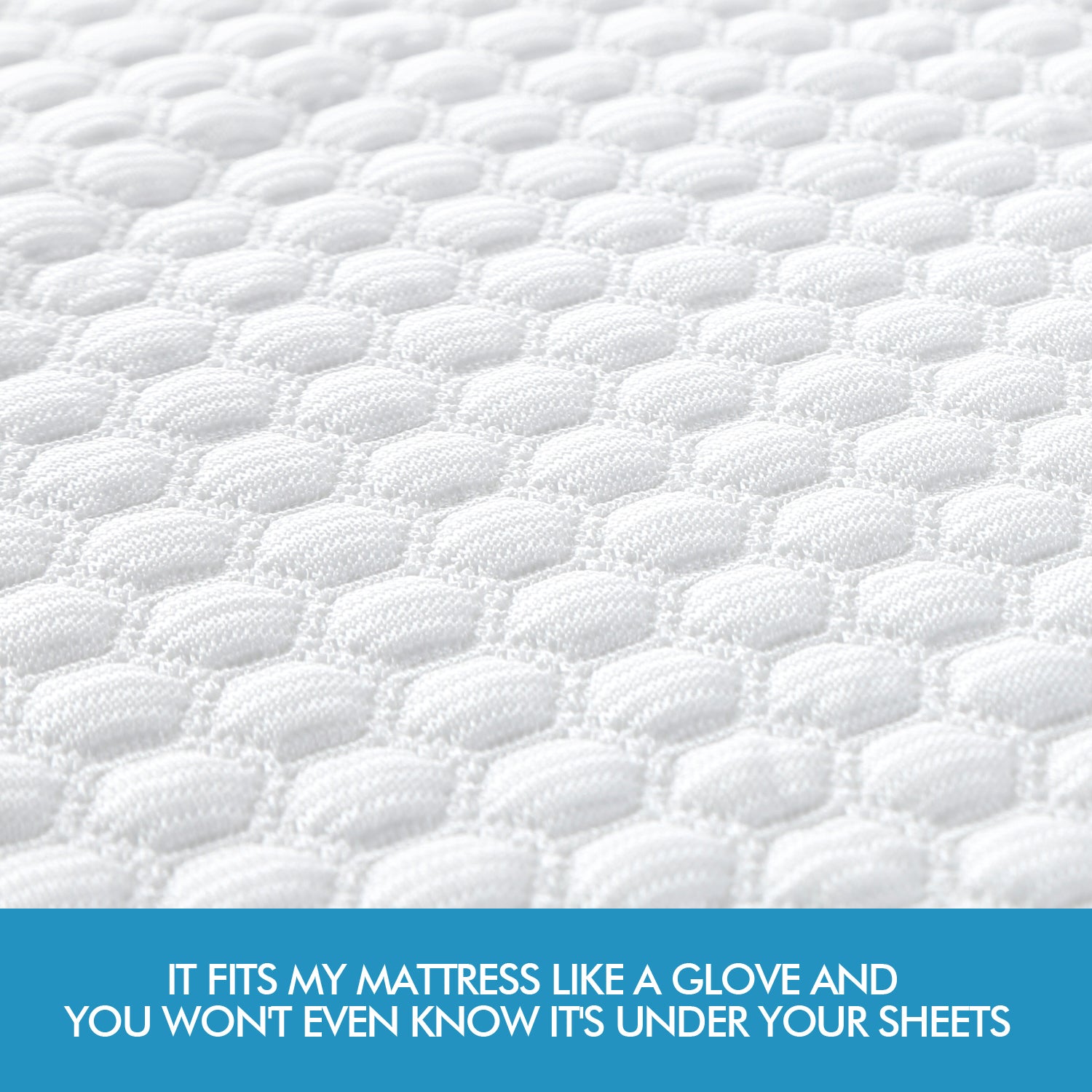 Mattress Protector Topper Polyester Cool Fitted Cover Waterproof Double