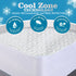 Mattress Protector Topper Polyester Cool Fitted Cover Waterproof Double