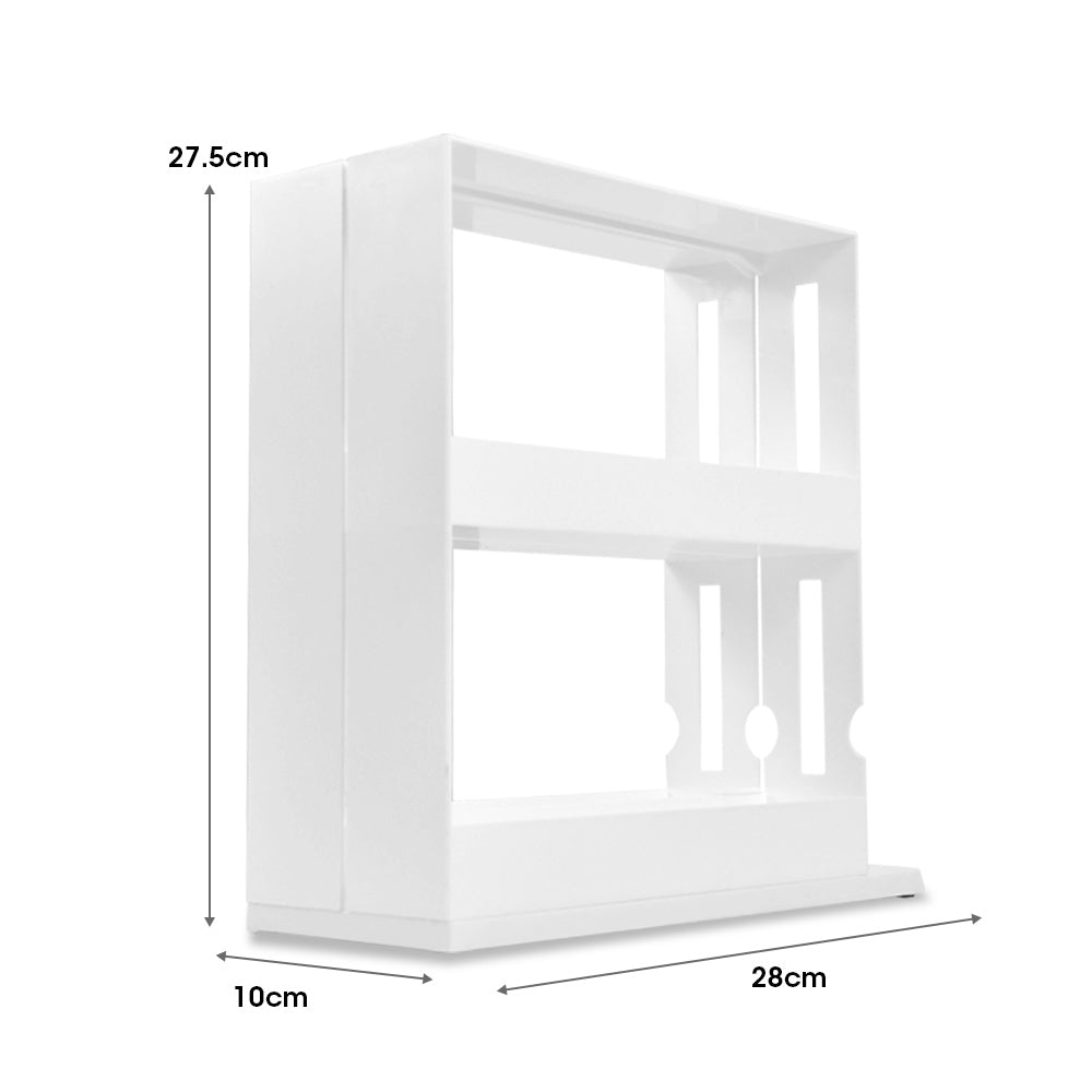 Rack Storage Slide Cabinet Organiser Pantry Kitchen Shelf Spice Jars Can Holder