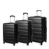 Luggage Suitcase Trolley 3Pcs set 20 24 28 Travel Packing Lock Black